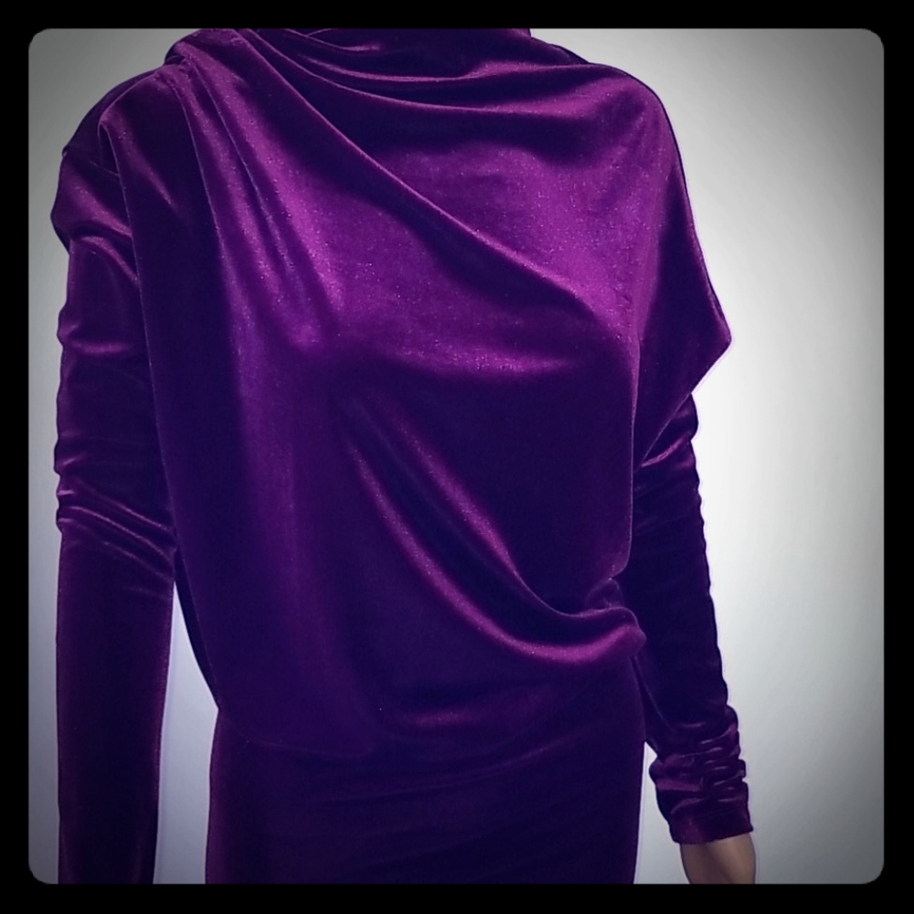 Long velvet dress